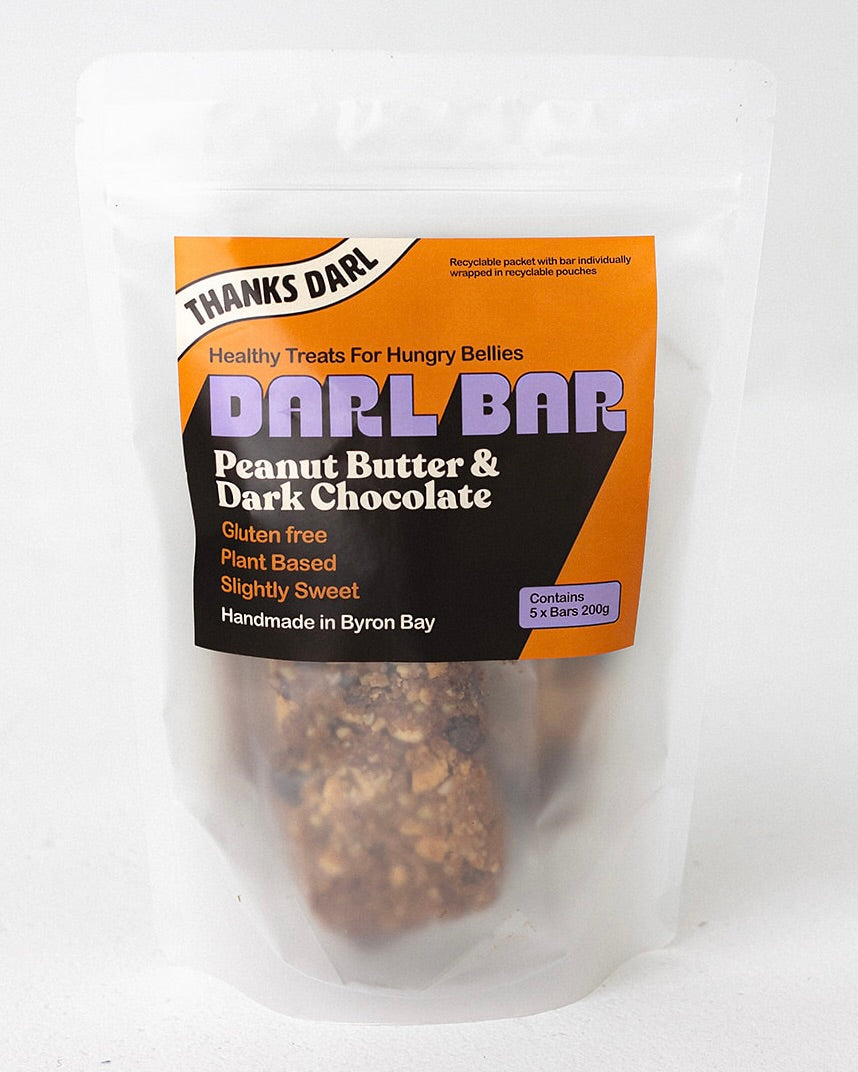 Darl Bars - CRUNCHY Peanut Butter & Dark Chocolate